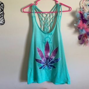 Teal tank top